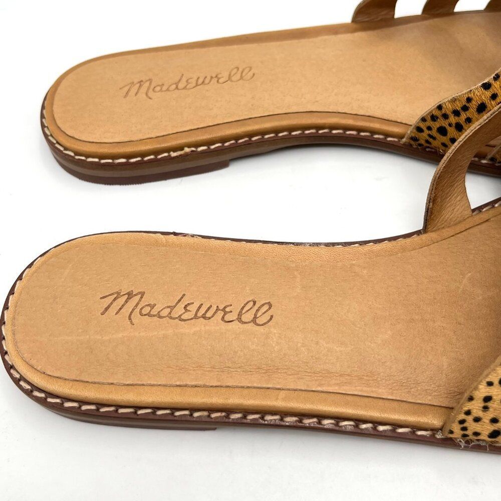New Madewell Women's Dyed Calf Hair Slip On Sandals - Size 8.5 - Picture 4 of 7